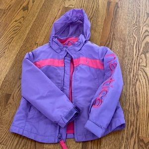 Girls xs nautical rain jacket